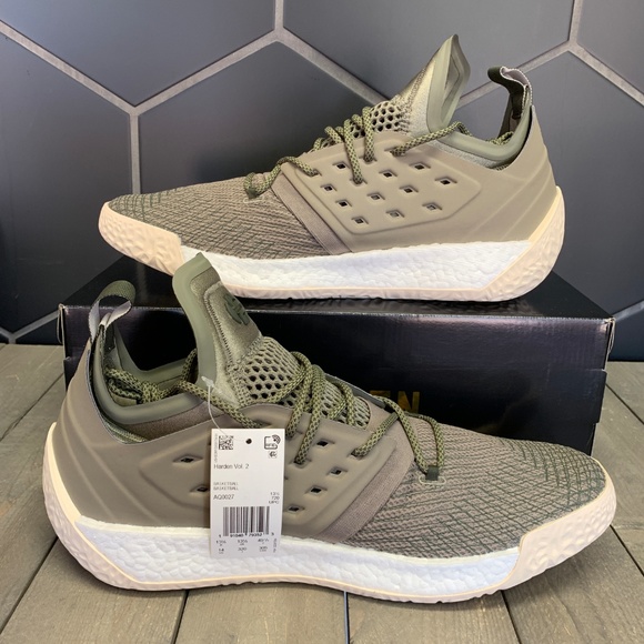 Adidas Harden Volume 2 Night Olive Cargo Shoes - Picture 2 of 7